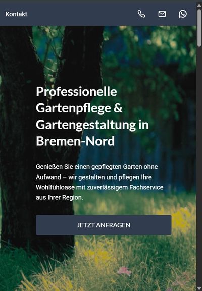 Website von DACOSTA Gartenbau in Bremen
